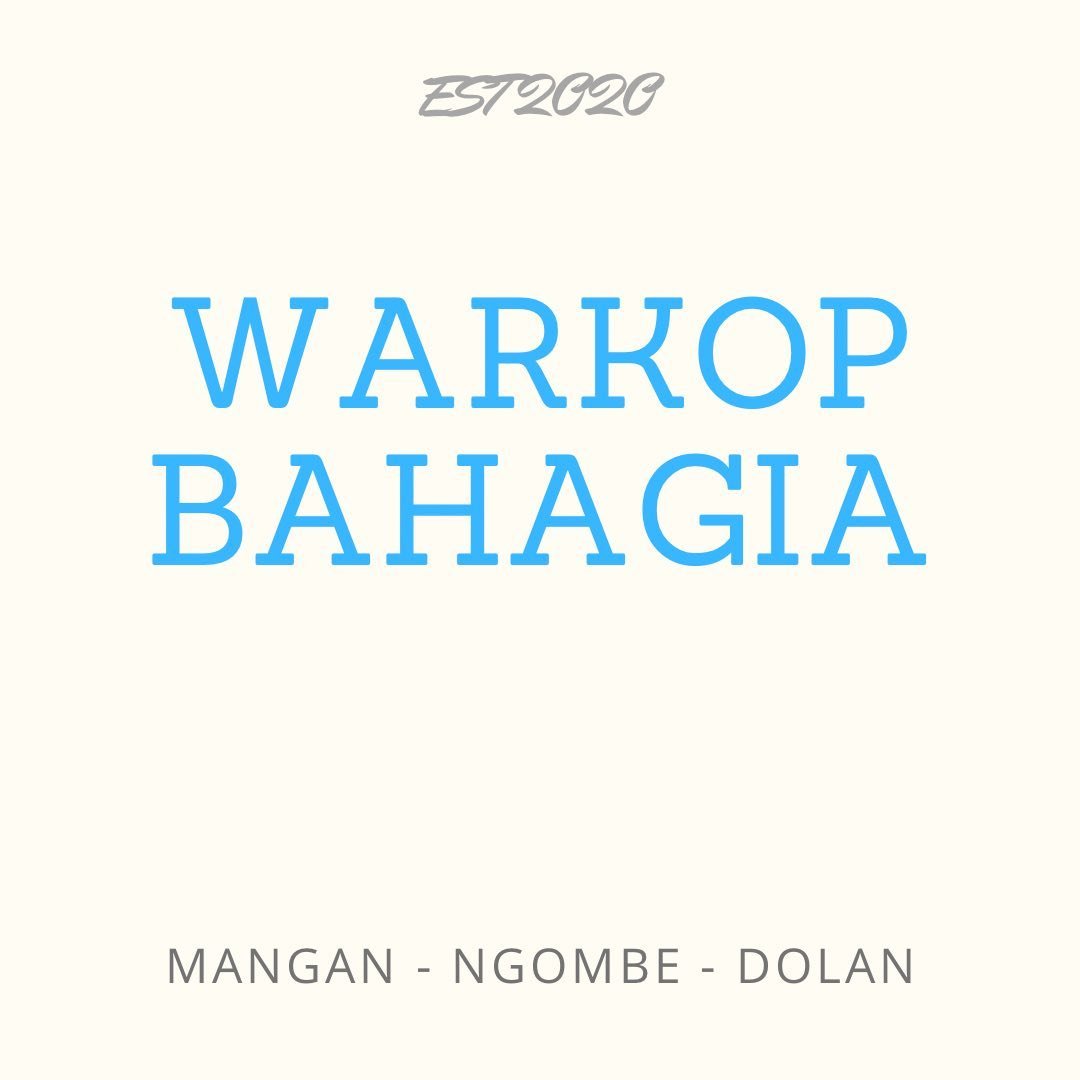 Logo Warung Kopi Bahagia